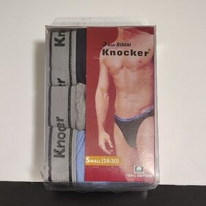 Knocker Men's Bikini Underwear - 3 Pack Sz 28-30